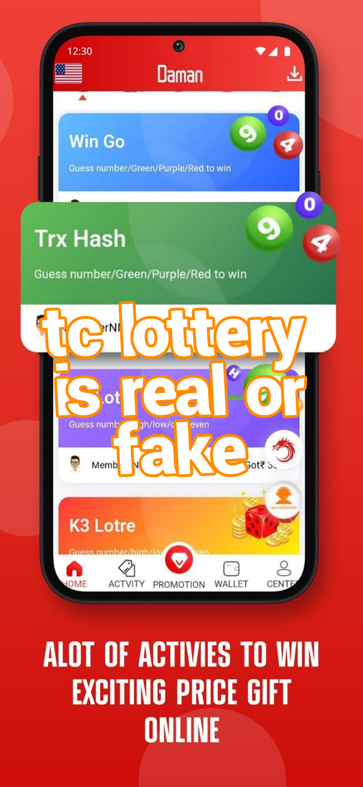 tc lottery is real or fake Screenshots